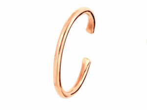 Copper bracelet with two hidden magnets