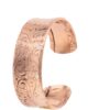 wide copper bracelet with engravings