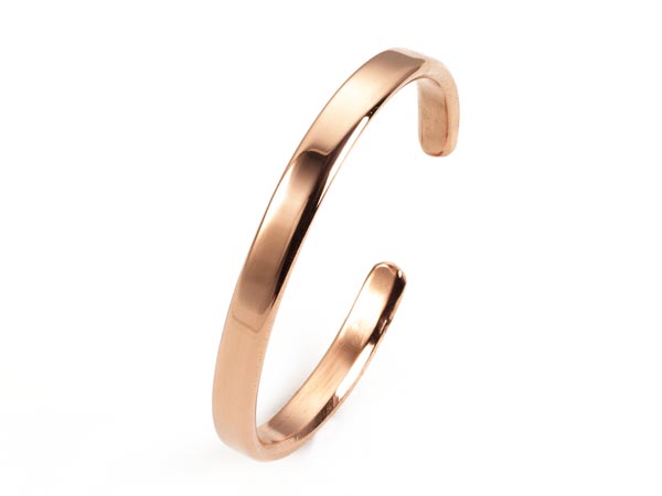 sleek solid copper bracelet