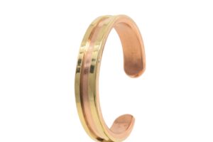 Durham - stylish with brass application copper bracelet